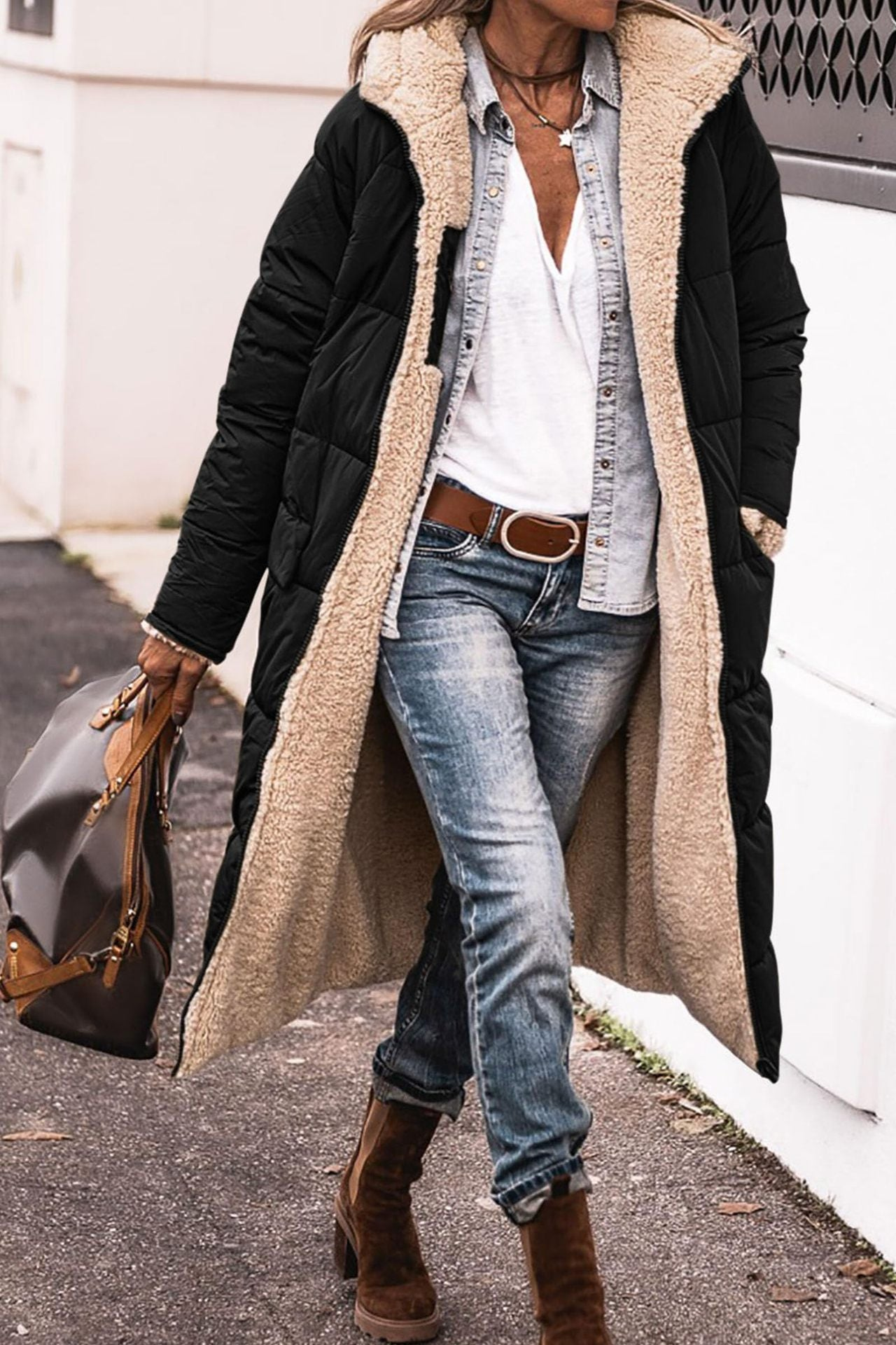 GRETA | ABRIGO LARGO REVERSIBLE