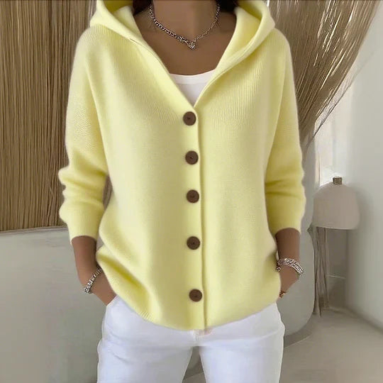 LETO | CHAQUETA DE PUNTO CON CAPUCHA