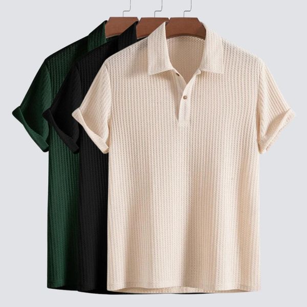 ROMÁN | POLO TEXTURIZADO CLÁSICO DE ALGODÓN