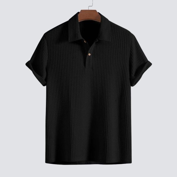 ROMÁN | POLO TEXTURIZADO CLÁSICO DE ALGODÓN