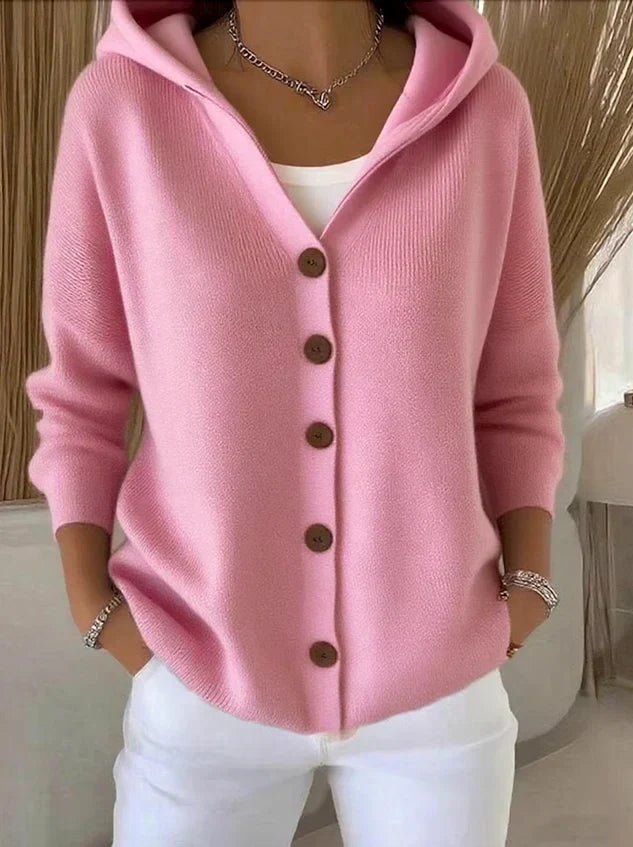 LETO | CHAQUETA DE PUNTO CON CAPUCHA