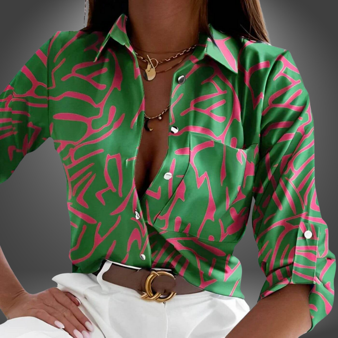 CORAL | BLUSA ESTAMPADA