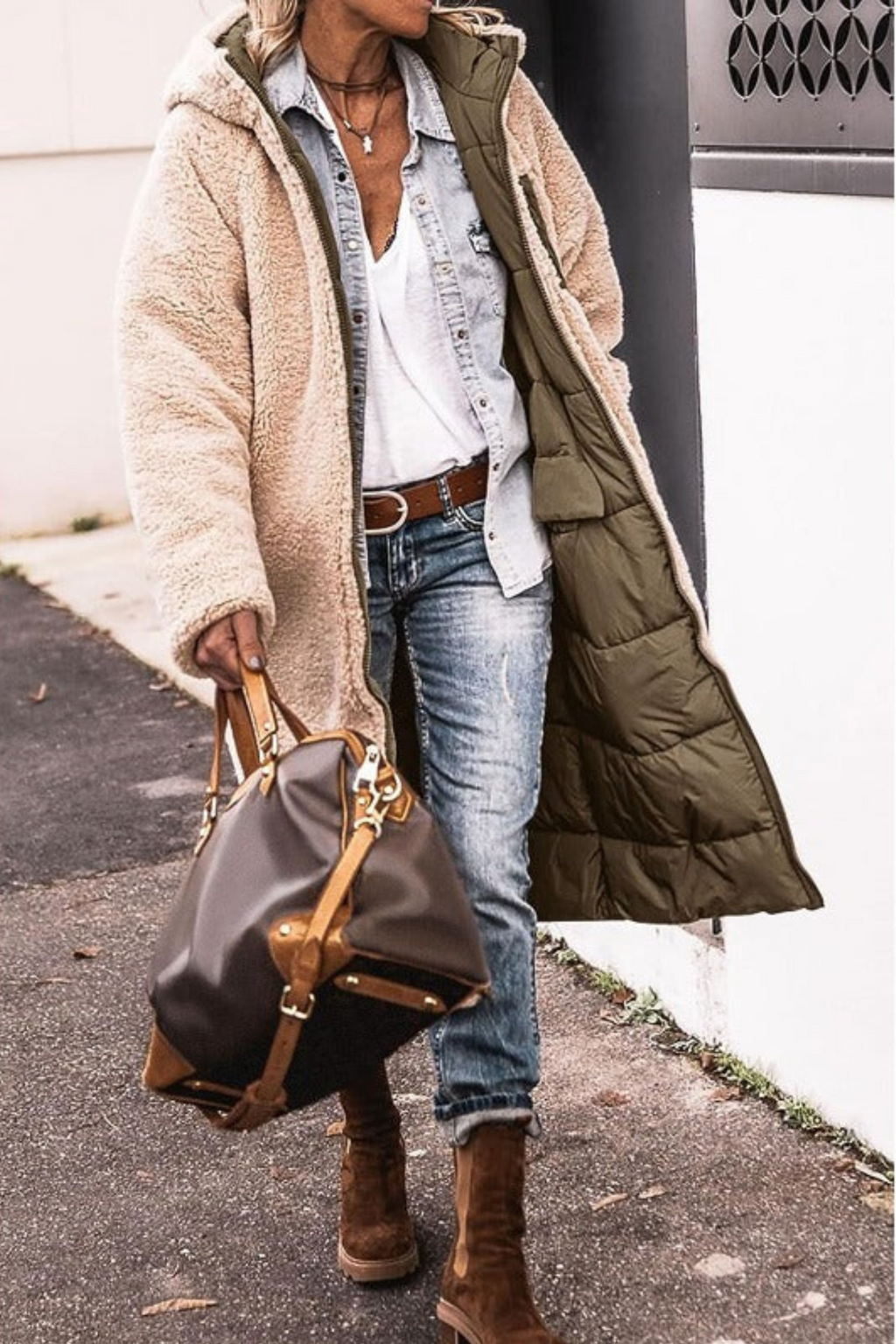 GRETA | ABRIGO LARGO REVERSIBLE