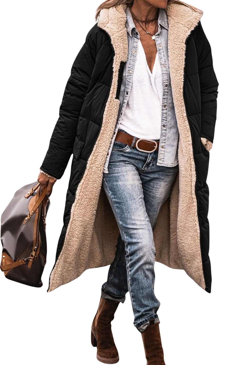 GRETA | ABRIGO LARGO REVERSIBLE