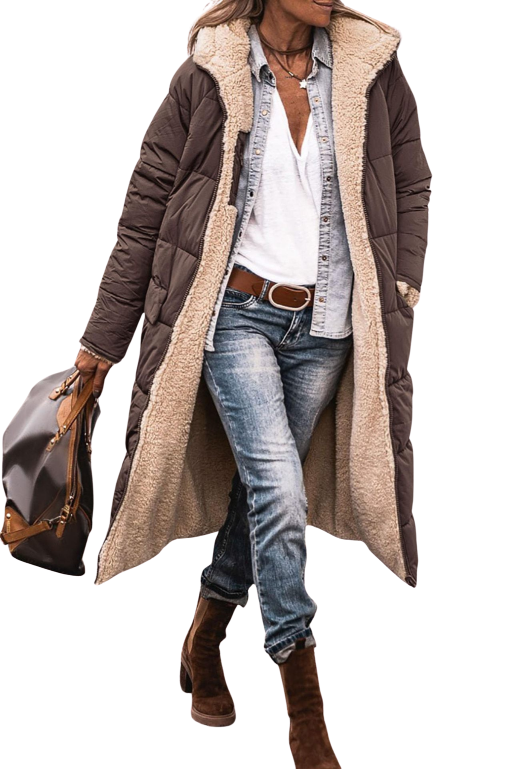 GRETA | ABRIGO LARGO REVERSIBLE