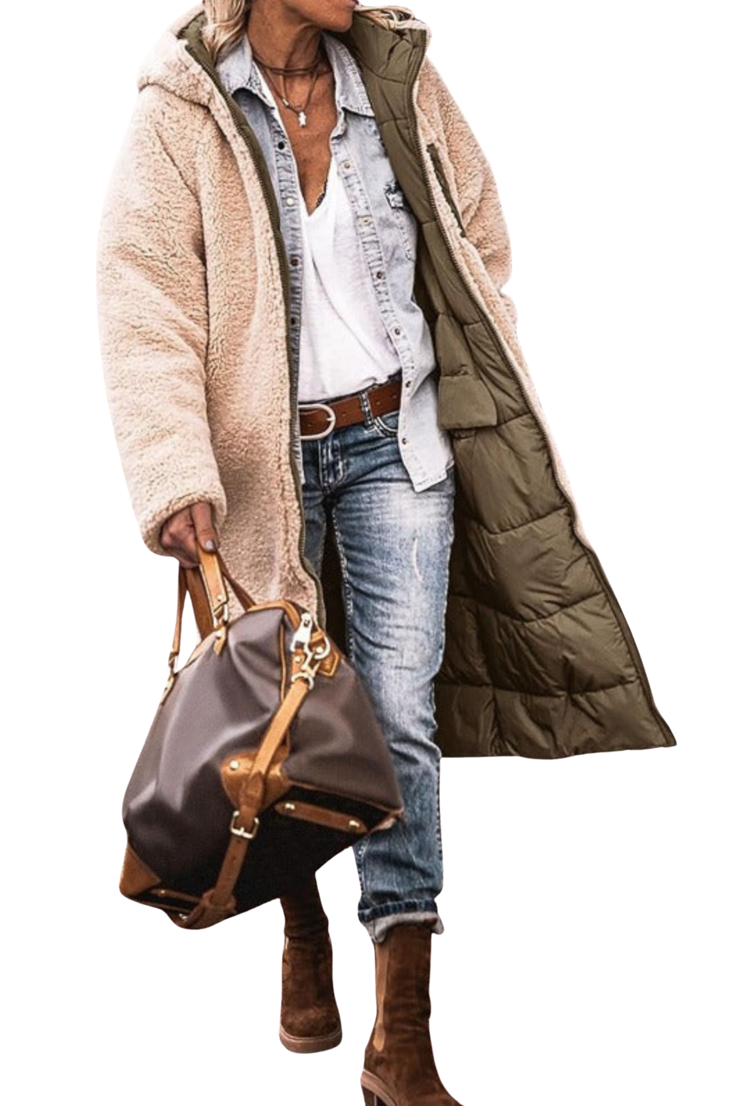 GRETA | ABRIGO LARGO REVERSIBLE