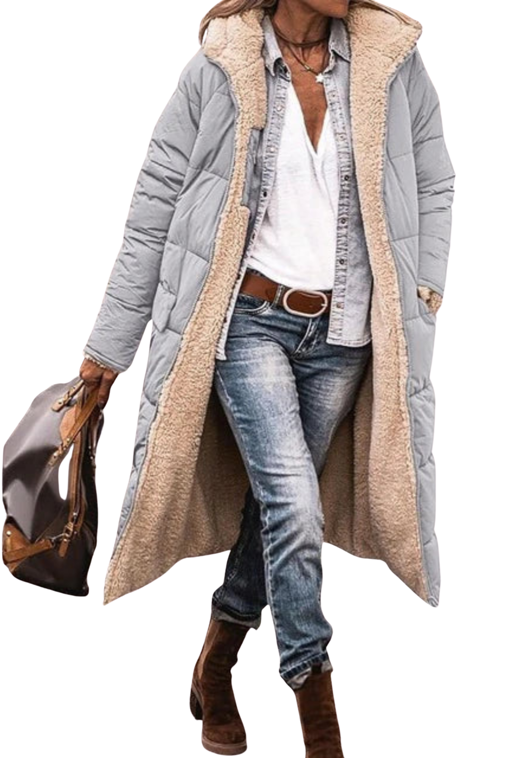 GRETA | ABRIGO LARGO REVERSIBLE