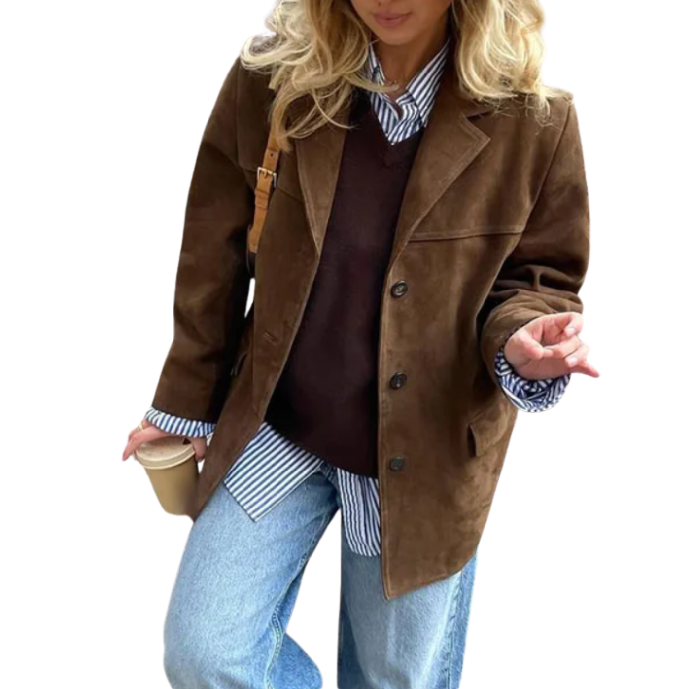 RUNA | CHAQUETA OVERSIZE EFECTO ANTE