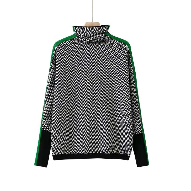 MERIKE | JERSEY CONTRASTE GEOMÉTRICO