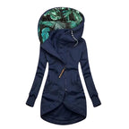 SAMBA | CHAQUETA ASIMÉTRICA CON CAPUCHA