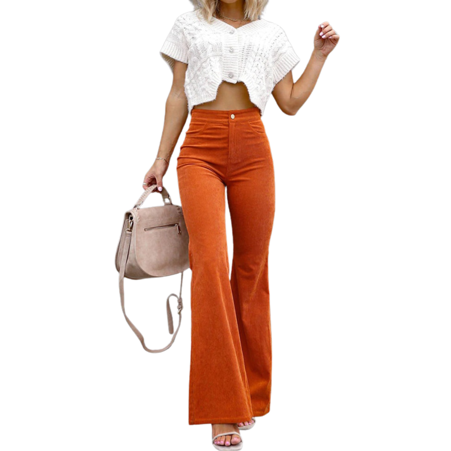 MILSA | PANTALÓN FLARE CINTURA ALTA