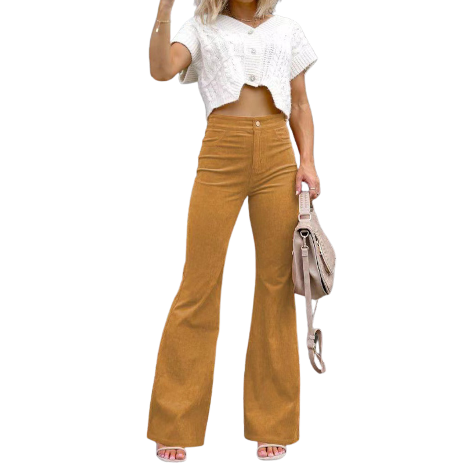 MILSA | PANTALÓN FLARE CINTURA ALTA