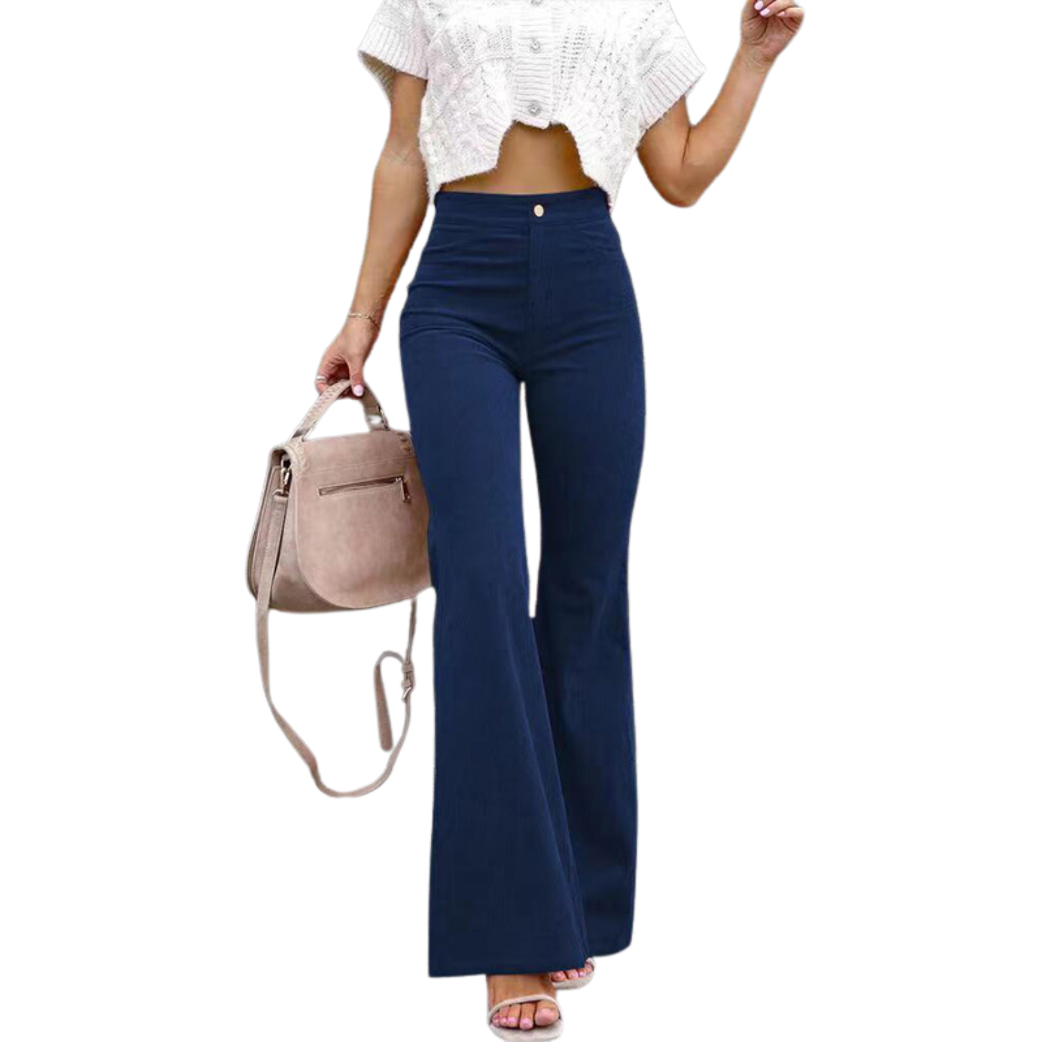 MILSA | PANTALÓN FLARE CINTURA ALTA