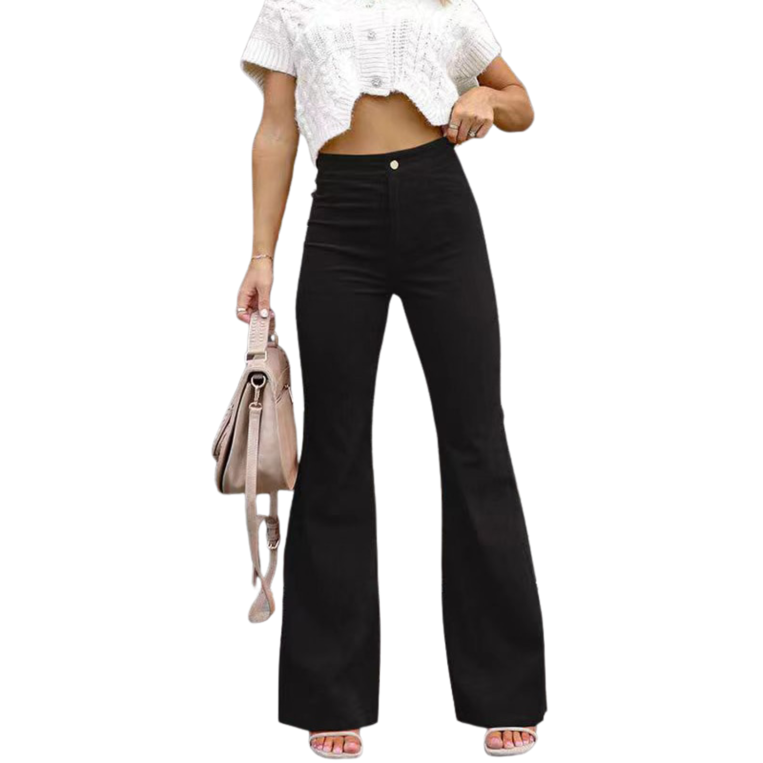 MILSA | PANTALÓN FLARE CINTURA ALTA