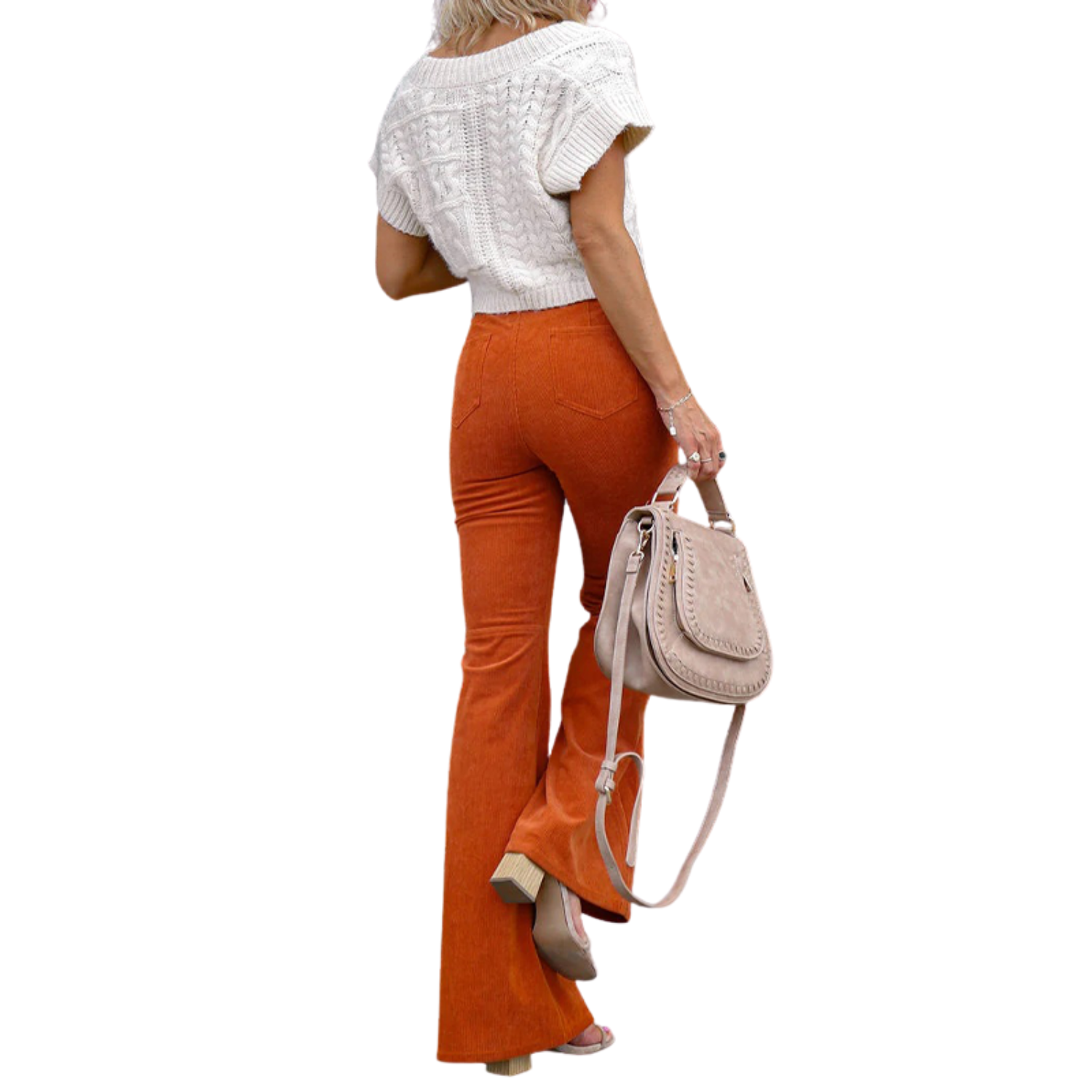 MILSA | PANTALÓN FLARE CINTURA ALTA