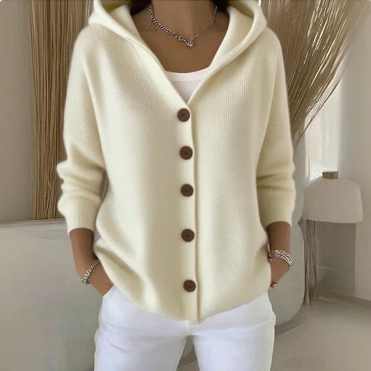 LETO | CHAQUETA DE PUNTO CON CAPUCHA